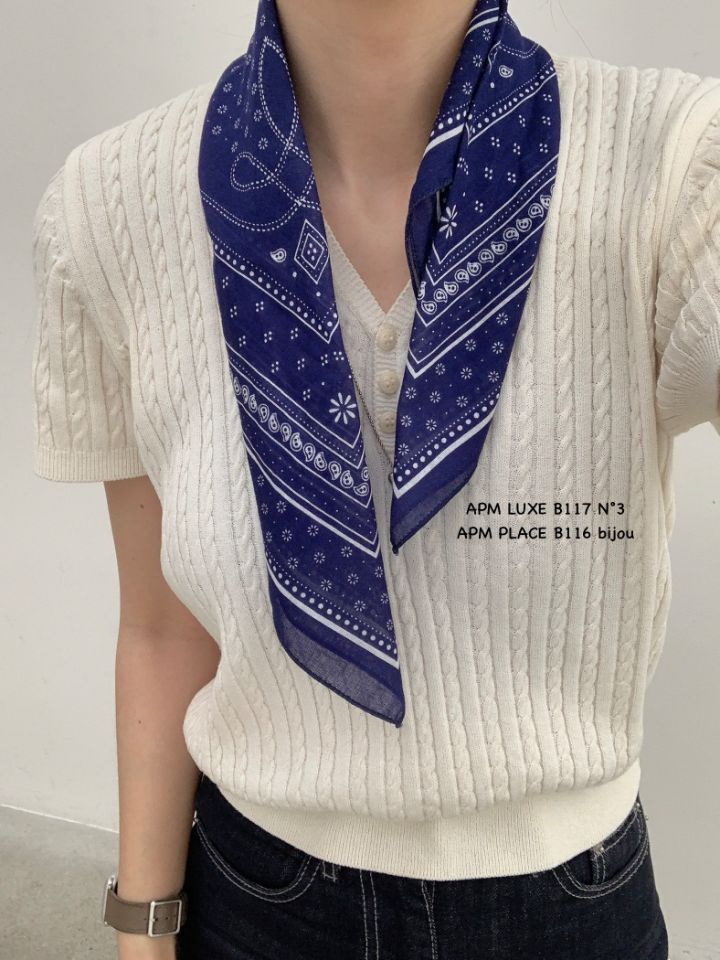 N3韓國直郵女士新款休閑職業人氣推薦熱賣26春夏圍巾披肩花朵N3圍巾/披肩