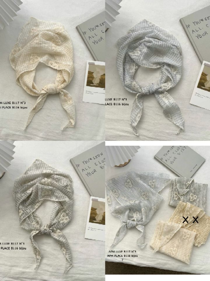 N3韓國東大門代購女士新款人氣時尚休閑圍巾披肩刺繡格子N3圍巾/披肩