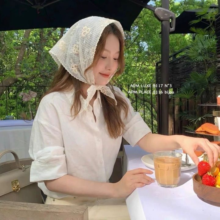 N3韓國東大門代購女士新款人氣時尚休閑圍巾披肩刺繡格子N3圍巾/披肩