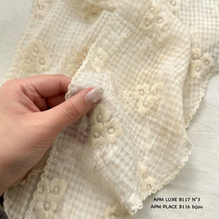 N3韓國東大門代購女士新款人氣時尚休閑圍巾披肩刺繡格子N3圍巾/披肩