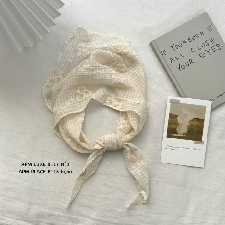 N3韓國東大門代購女士新款人氣時尚休閑圍巾披肩刺繡格子N3圍巾/披肩圖色1