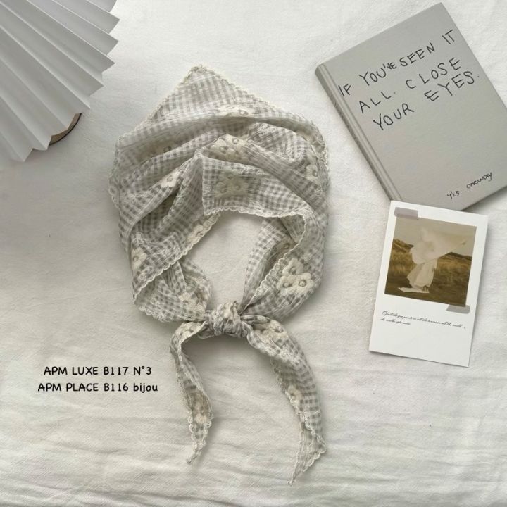 N3韓國東大門代購女士新款人氣時尚休閑圍巾披肩刺繡格子N3圍巾/披肩圖色2