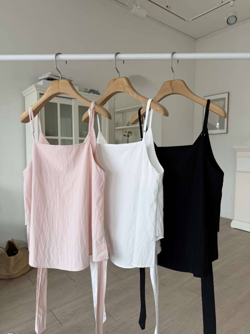 SOLAR韓國代購女裝新款人氣熱賣26春夏推薦時尚吊帶背心紐扣SOLAR吊帶/背心