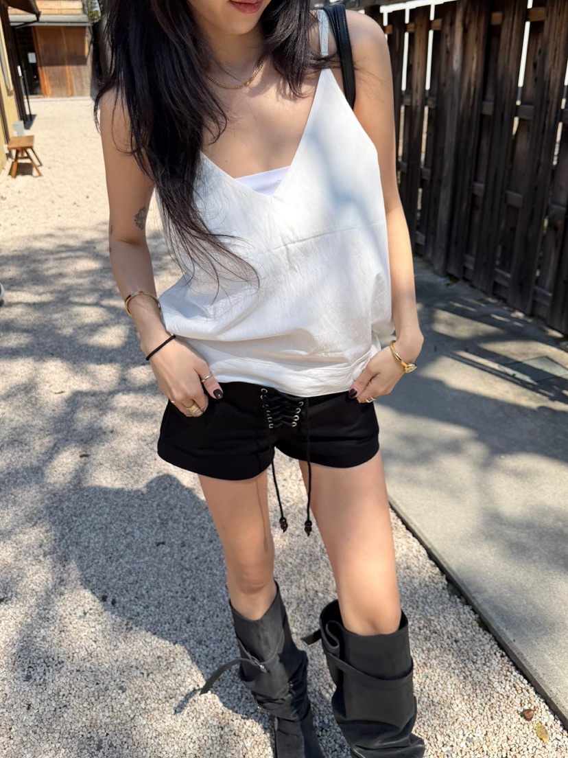 SOLAR韓國代購女裝新款人氣熱賣26春夏推薦時尚吊帶背心紐扣SOLAR吊帶/背心