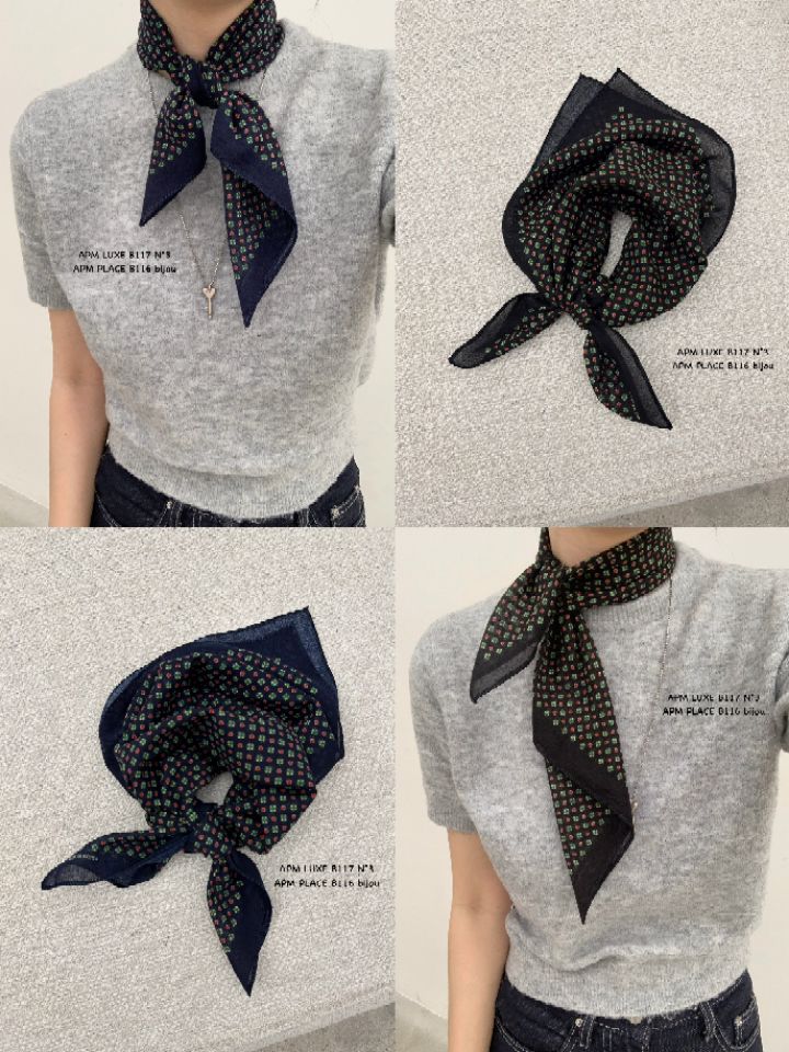 N3韓國東大門代購女士新款推薦26春夏休閑時尚圍巾披肩花朵N3圍巾/披肩