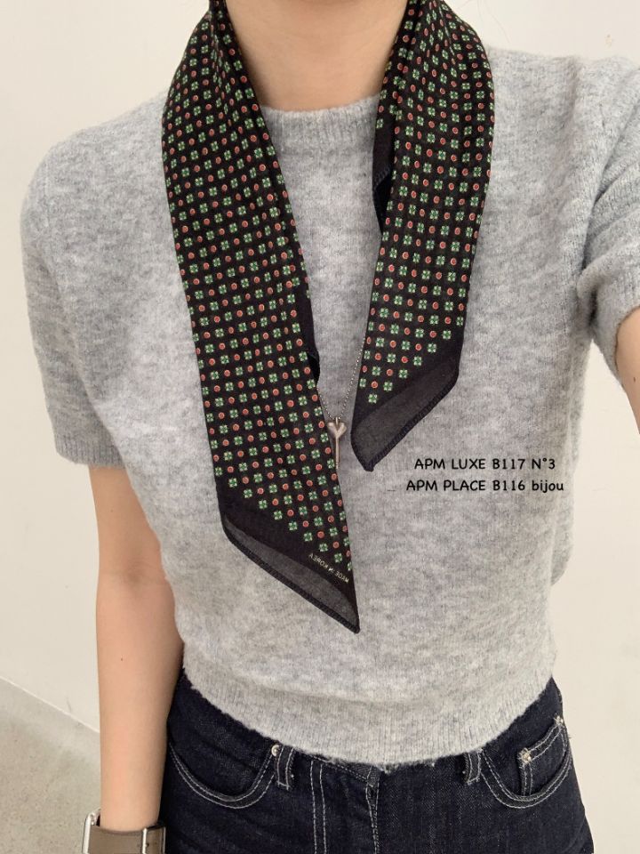 N3韓國東大門代購女士新款推薦26春夏休閑時尚圍巾披肩花朵N3圍巾/披肩