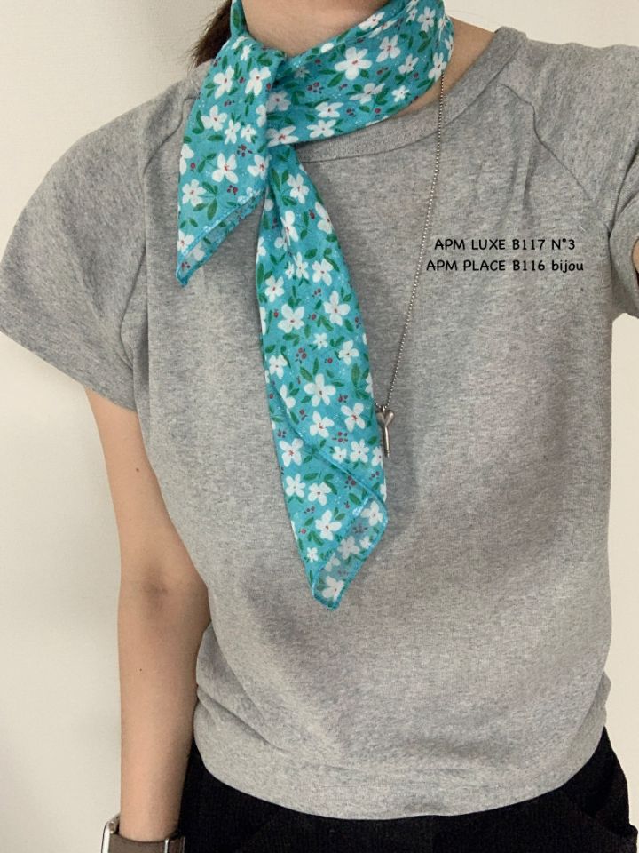 N3韓國直郵實拍女裝新款人氣推薦26春夏休閑圍巾披肩花朵N3圍巾/披肩