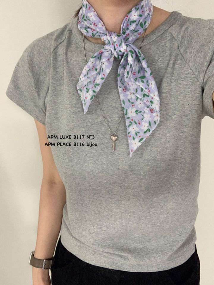 N3韓國直郵實拍女裝新款人氣推薦26春夏休閑圍巾披肩花朵N3圍巾/披肩