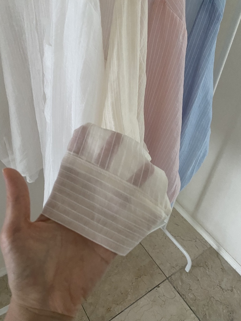 LOVE ROSIE韓國東大門直郵女裝新款人氣26春夏襯衫蕾絲衫條紋LOVE ROSIE襯衫/蕾絲衫