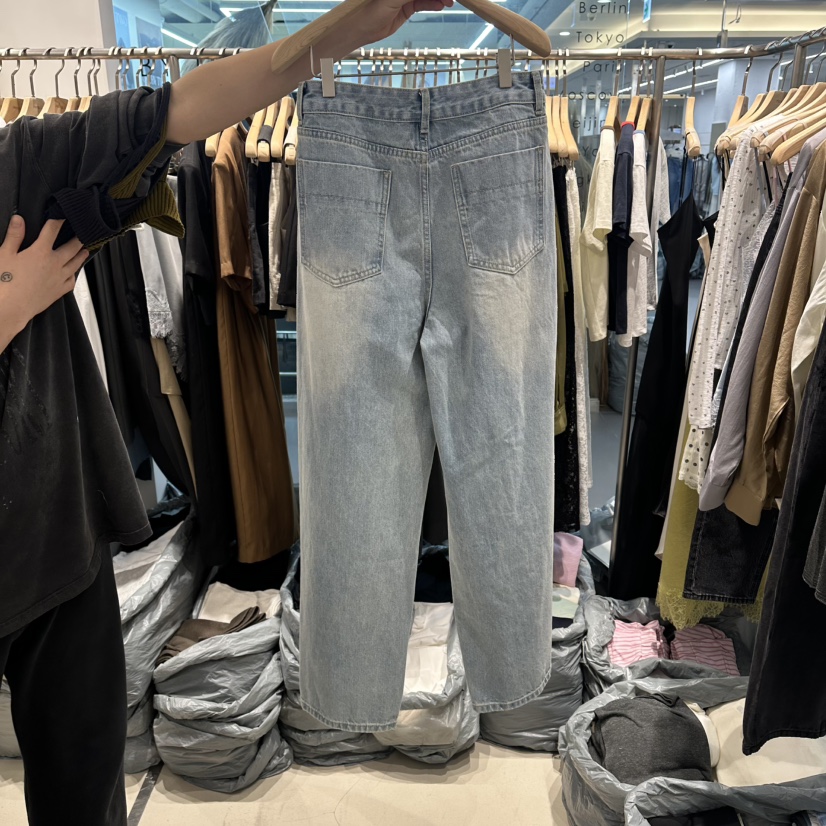 HONG.U韓國直郵實拍女士新款人氣熱賣休閑推薦26春夏牛仔褲HONG.U牛仔褲