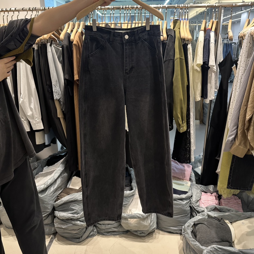 HONG.U韓國直郵實拍女士新款人氣熱賣休閑推薦26春夏牛仔褲HONG.U牛仔褲圖色2