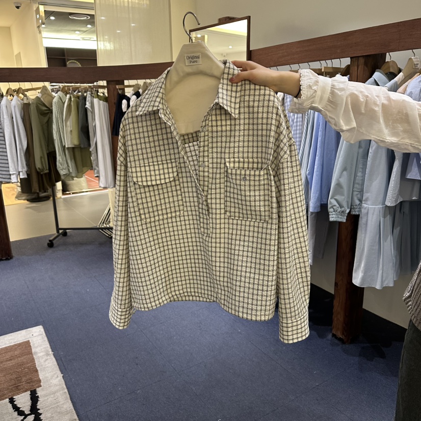 FURE東大門代購女裝新款時尚真品26春夏人氣熱賣襯衫蕾絲衫FURE襯衫/蕾絲衫圖色1