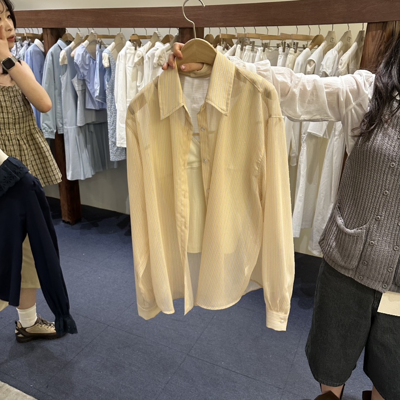 FURE韓國直郵女裝新品職業休閑推薦26春夏襯衫蕾絲衫不含內搭FURE襯衫/蕾絲衫圖色1