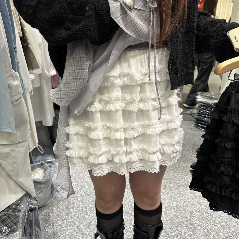 SOF東大門實拍女裝新款職業26春夏休閑時尚真品熱賣裙褲蕾絲SOF裙褲圖色1