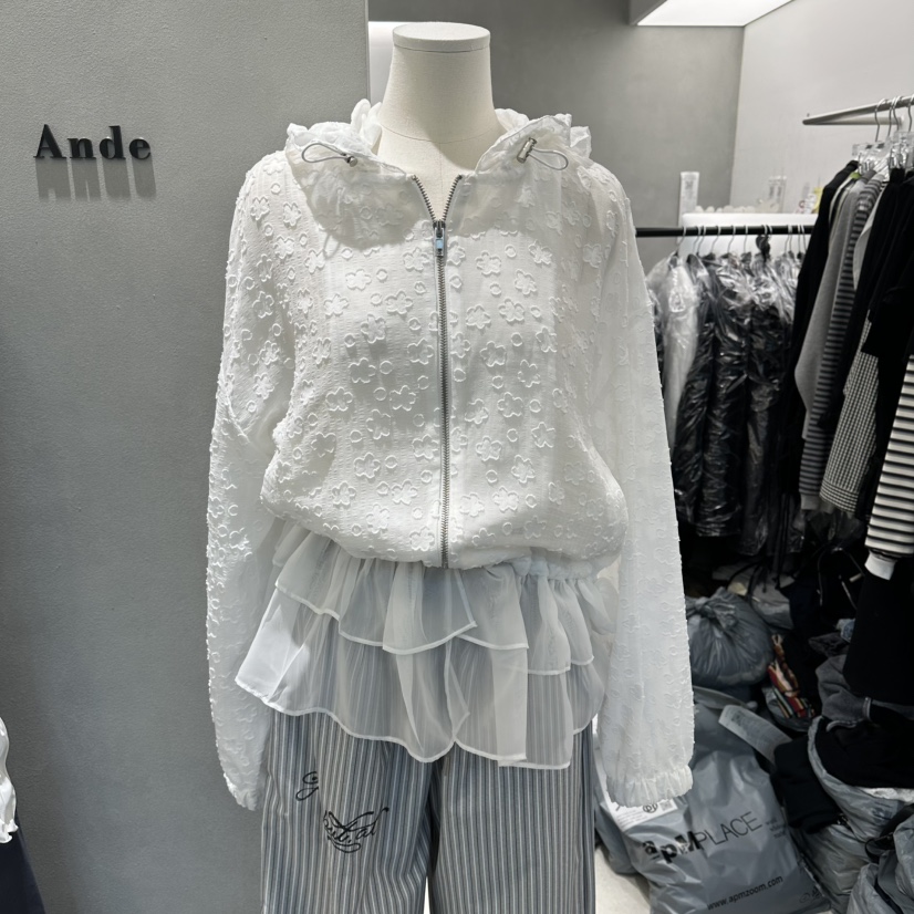 ANDE韓國東大門代購女裝新品休閑推薦時尚26春夏熱賣夾克Ande夾克圖色1