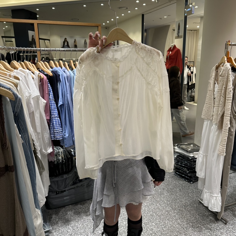 SOF東大門代購女士新品熱賣人氣時尚真品職業26春夏襯衫蕾絲衫SOF襯衫/蕾絲衫圖色1