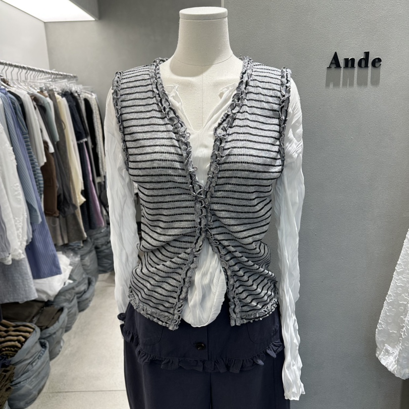 ANDE韓國直郵實拍女士新品熱賣吊帶背心不含內搭天絲混紡Ande吊帶/背心圖色2