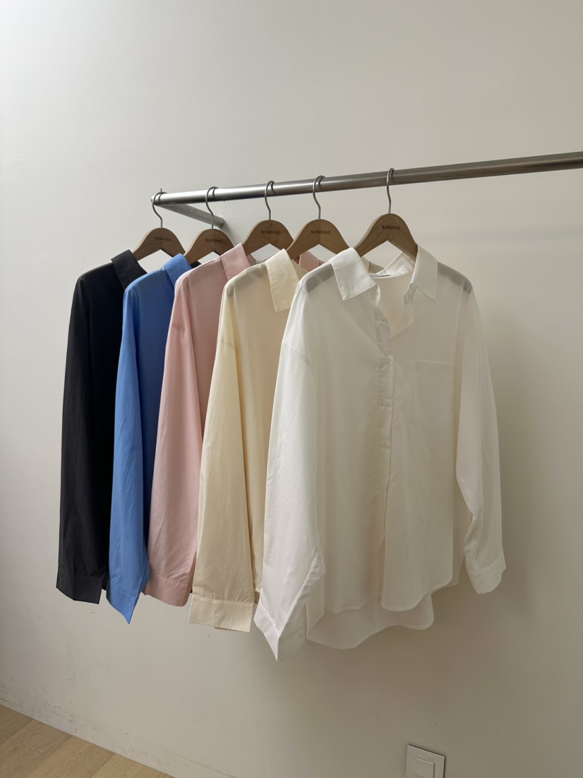 BLENDING-p東大門直郵女士新品26春夏職業真品襯衫蕾絲衫BLENDING-p襯衫/蕾絲衫