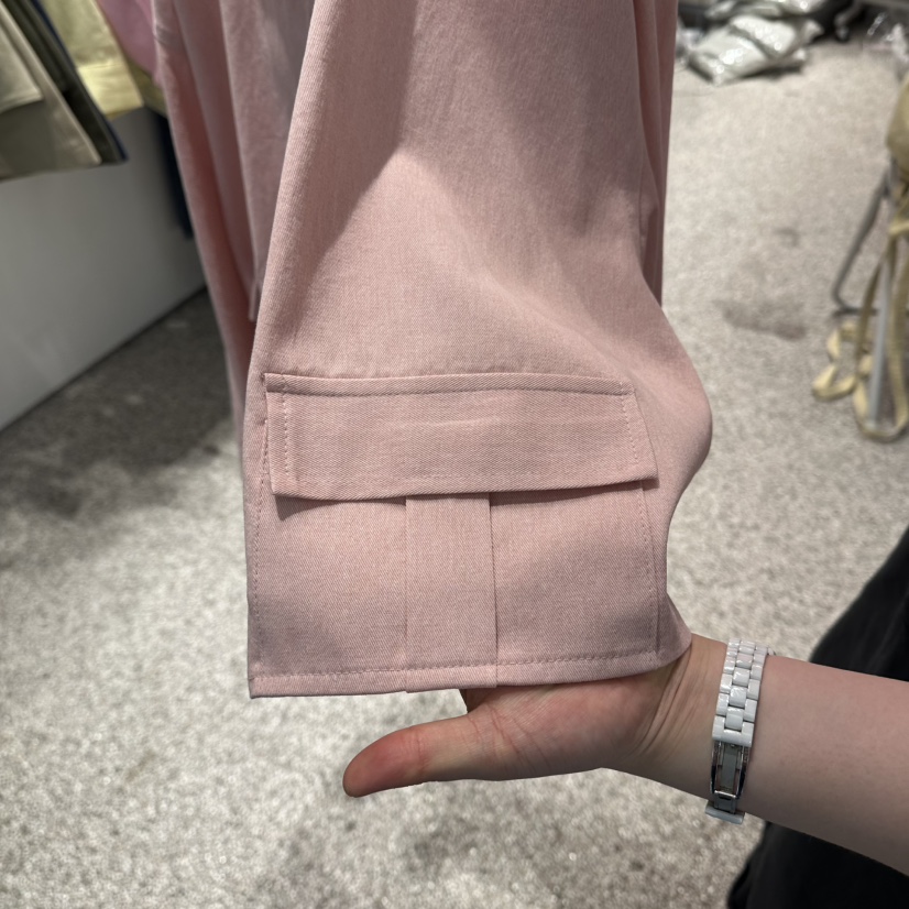 ATPZ韓國直郵女裝新款休閑熱賣時尚襯衫蕾絲衫不含內搭口袋ATTENTION PLEAES襯衫/蕾絲衫