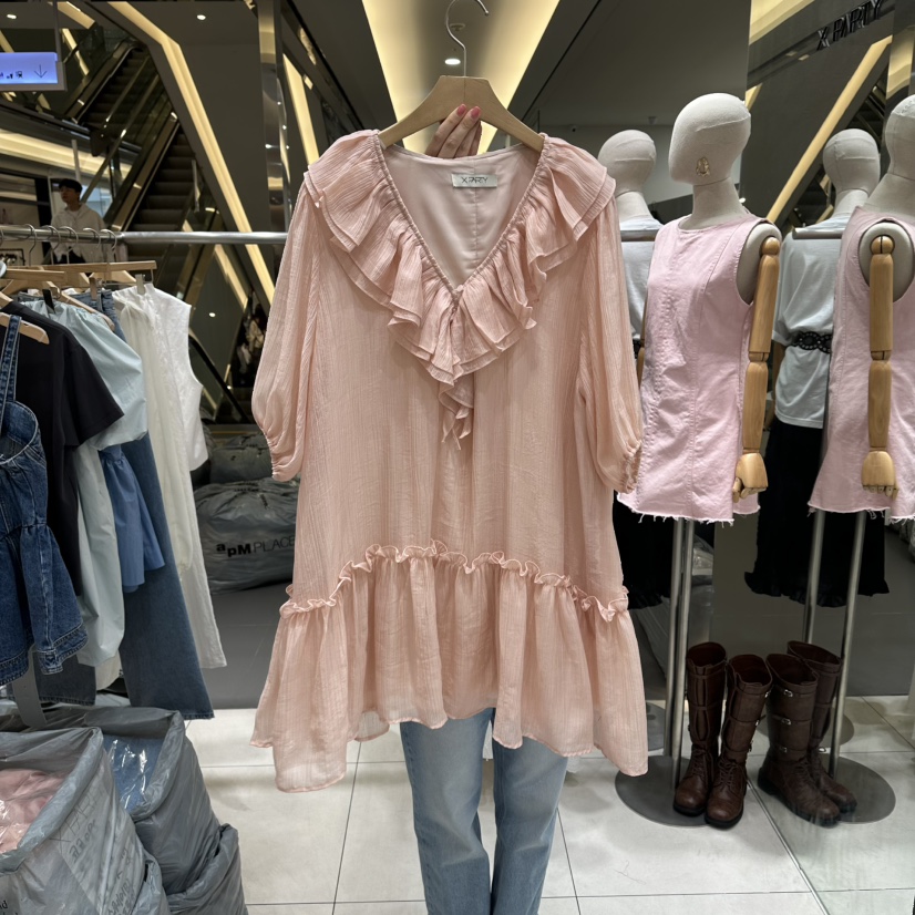 XPARTY韓國代購女士新款休閑職業人氣26春夏推薦熱賣連衣裙XPARTY連衣裙圖色1