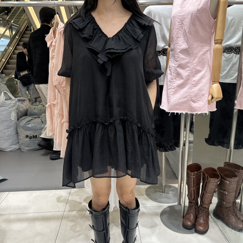 XPARTY韓國代購女士新款休閑職業人氣26春夏推薦熱賣連衣裙XPARTY連衣裙圖色3