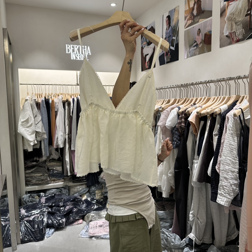 BERTHA韓國東大門代購女裝新款職業休閑推薦人氣吊帶背心BERTHA吊帶/背心
