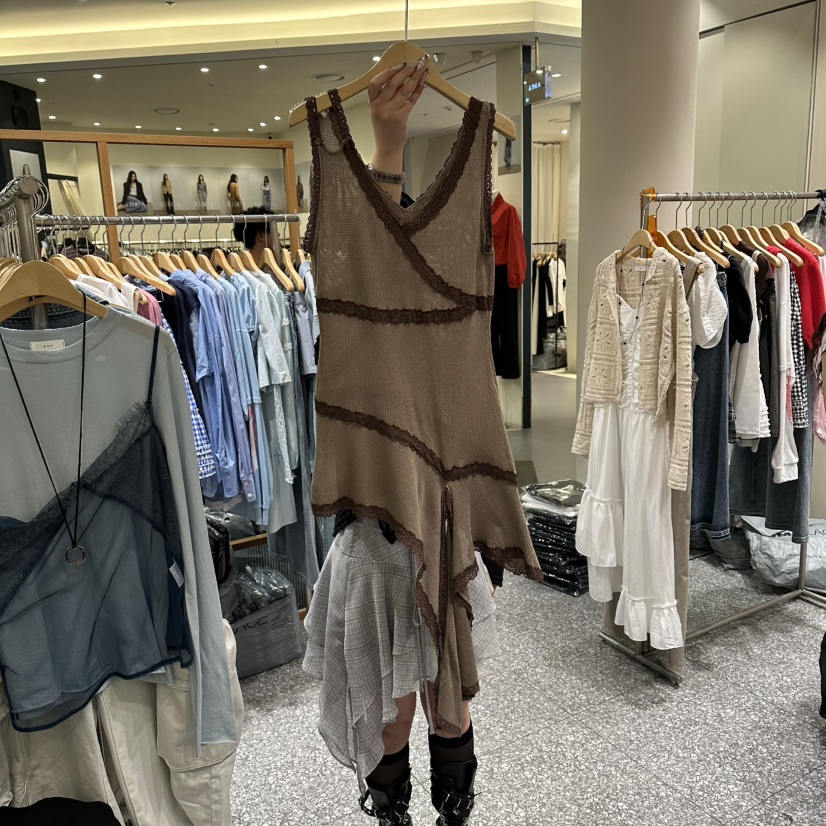 SOF東大門代購女裝新款職業休閑人氣推薦連衣裙不含內搭蕾絲SOF連衣裙圖色3