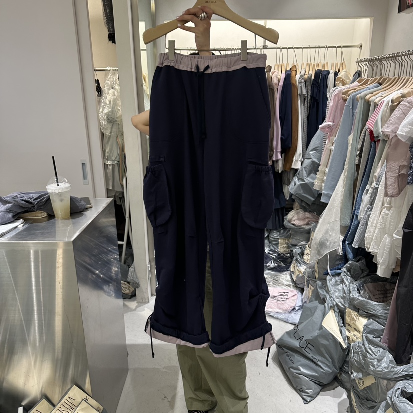 BERTHA韓國代購女裝新款推薦26春夏職業休閑褲毛圈布工裝BERTHA休閑褲圖色2