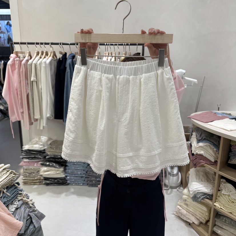 AURA東大門實拍女士新款26春夏職業時尚休閑推薦真品短褲Au ra短褲圖色1