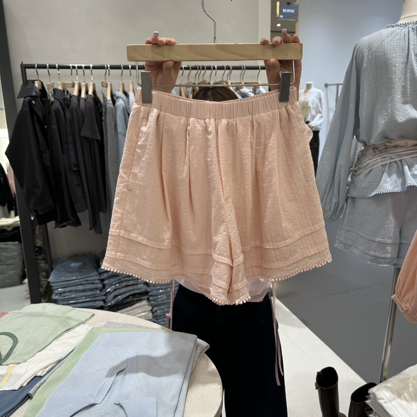 AURA東大門實拍女士新款26春夏職業時尚休閑推薦真品短褲Au ra短褲圖色3