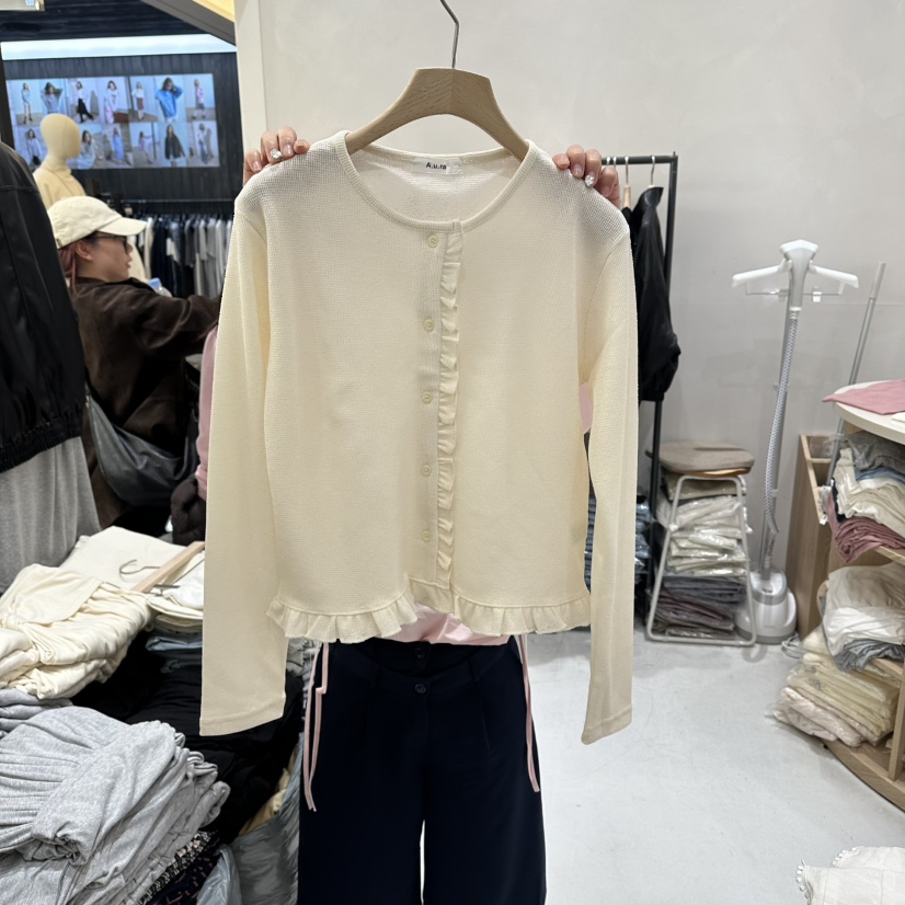 AURA韓國直郵實拍女裝新品職業時尚26春夏熱賣推薦針織衫Au ra針織衫圖色1