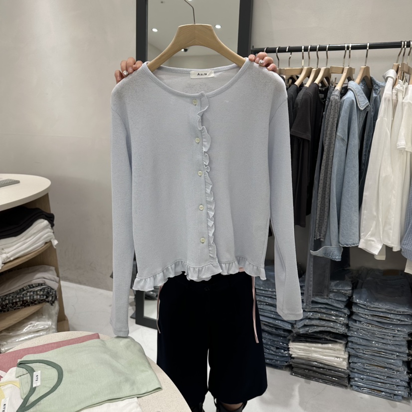AURA韓國直郵實拍女裝新品職業時尚26春夏熱賣推薦針織衫Au ra針織衫圖色2