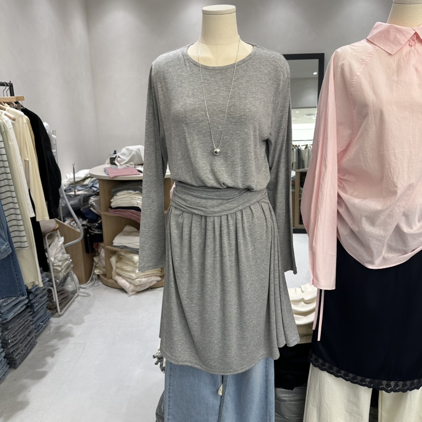 AURA韓國代購女裝新款時尚26春夏人氣熱賣推薦連衣裙褶皺Au ra連衣裙圖色3