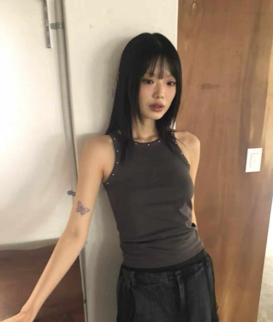 FLASH/I LOVE ME韓國直郵女裝新品熱賣26春夏吊帶背心FLASH/I LOVE ME吊帶/背心圖色1