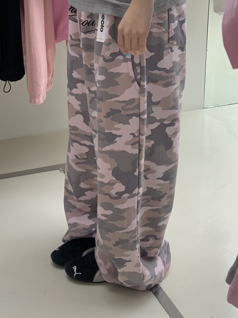 SEOLO韓國直郵女裝新款職業真品熱賣人氣推薦時尚休閑褲迷彩Seolo seoul休閑褲