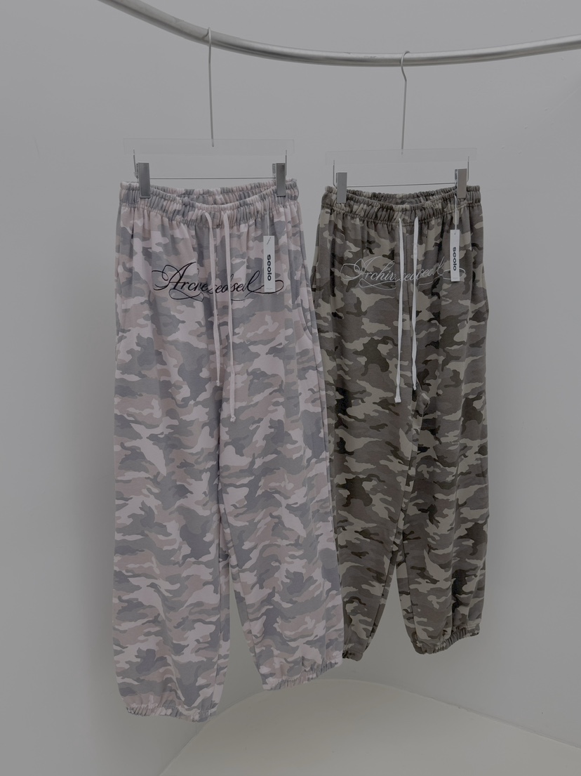 SEOLO韓國直郵女裝新款職業真品熱賣人氣推薦時尚休閑褲迷彩Seolo seoul休閑褲