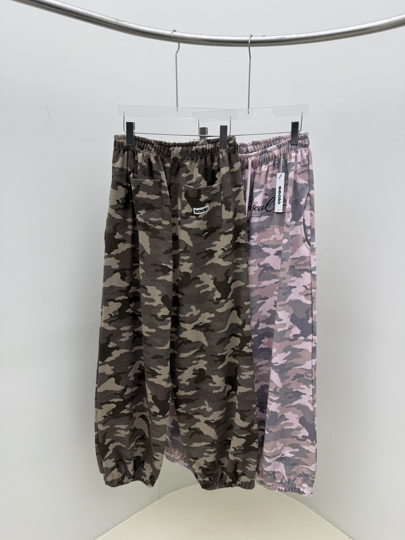 SEOLO韓國直郵女裝新款職業真品熱賣人氣推薦時尚休閑褲迷彩Seolo seoul休閑褲