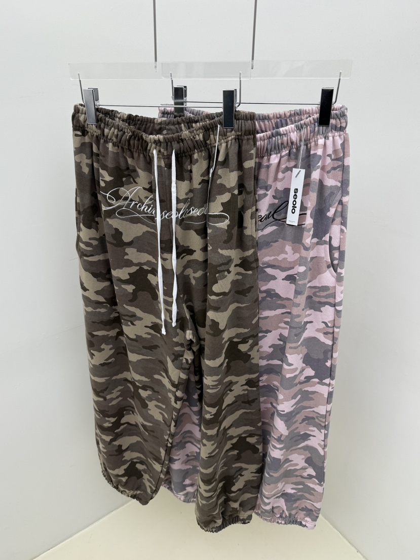 SEOLO韓國直郵女裝新款職業真品熱賣人氣推薦時尚休閑褲迷彩Seolo seoul休閑褲