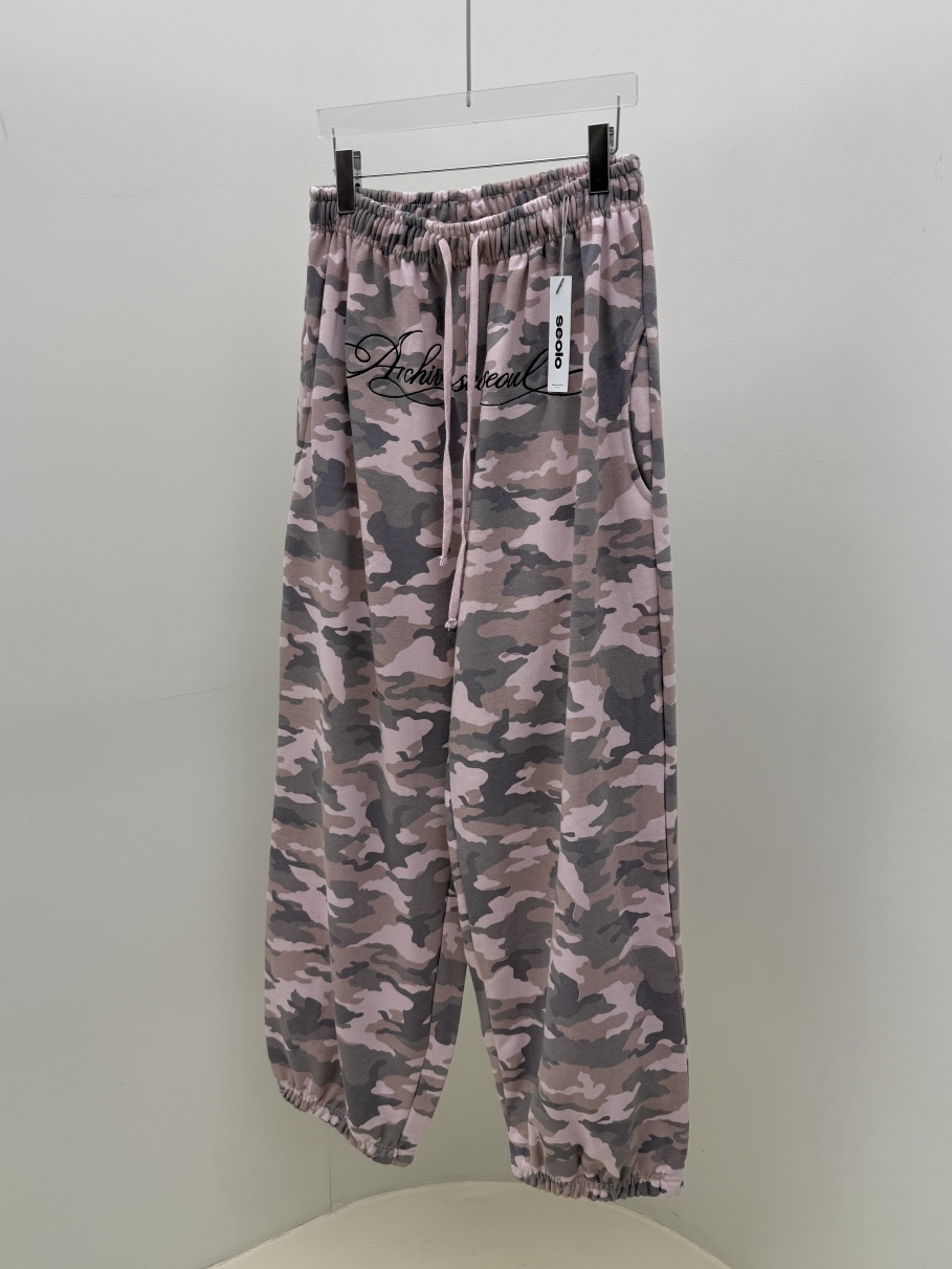 SEOLO韓國直郵女裝新款職業真品熱賣人氣推薦時尚休閑褲迷彩Seolo seoul休閑褲圖色2