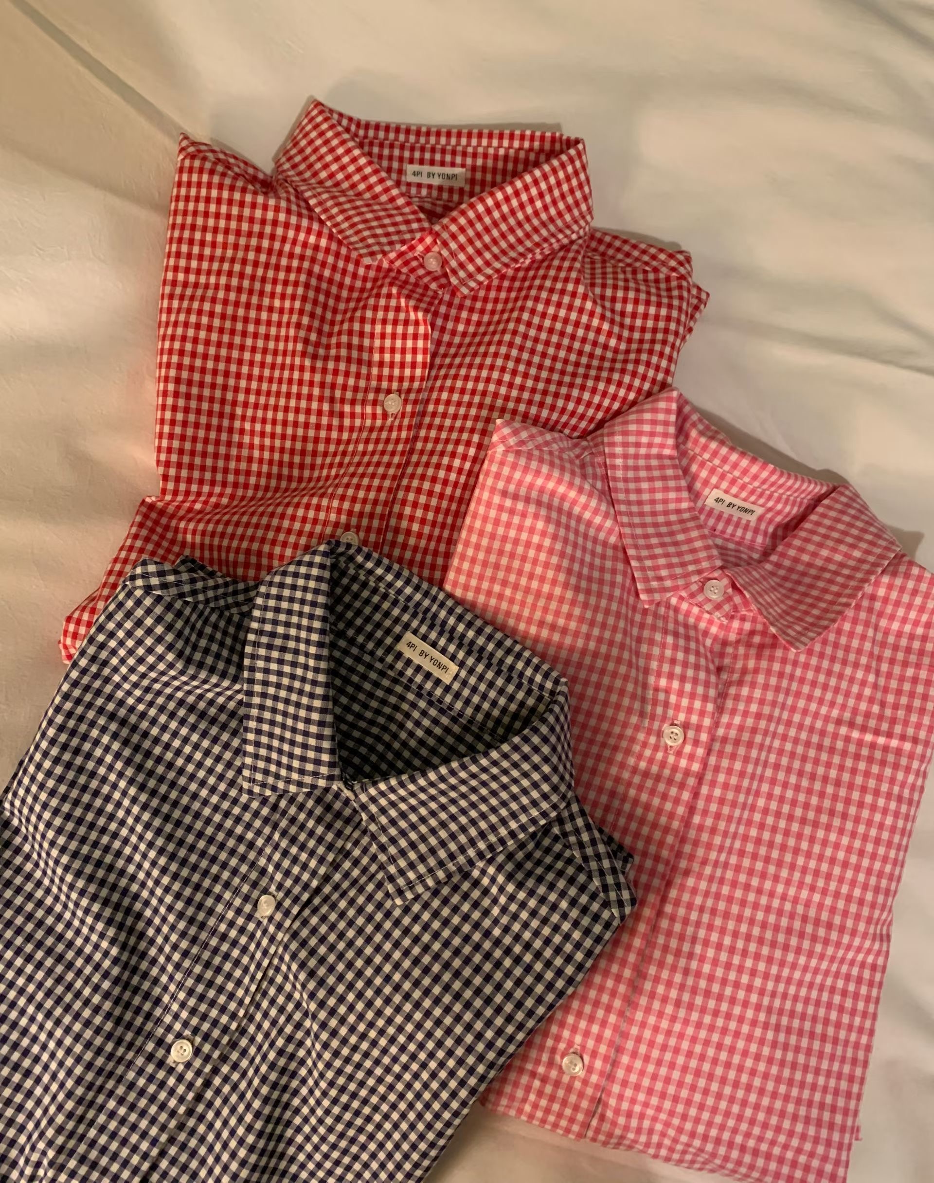 4PI東大門實拍女裝新款熱賣26春夏真品時尚休閑襯衫蕾絲衫4PI襯衫/蕾絲衫