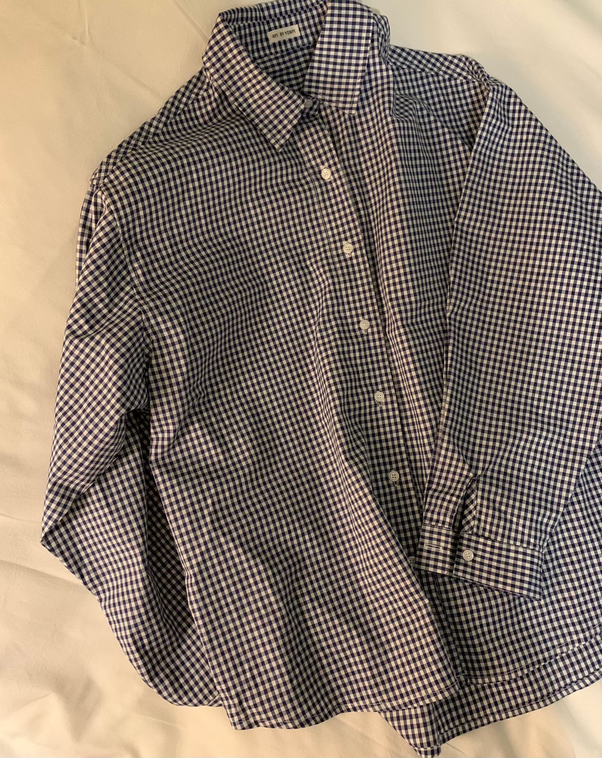 4PI東大門實拍女裝新款熱賣26春夏真品時尚休閑襯衫蕾絲衫4PI襯衫/蕾絲衫圖色2