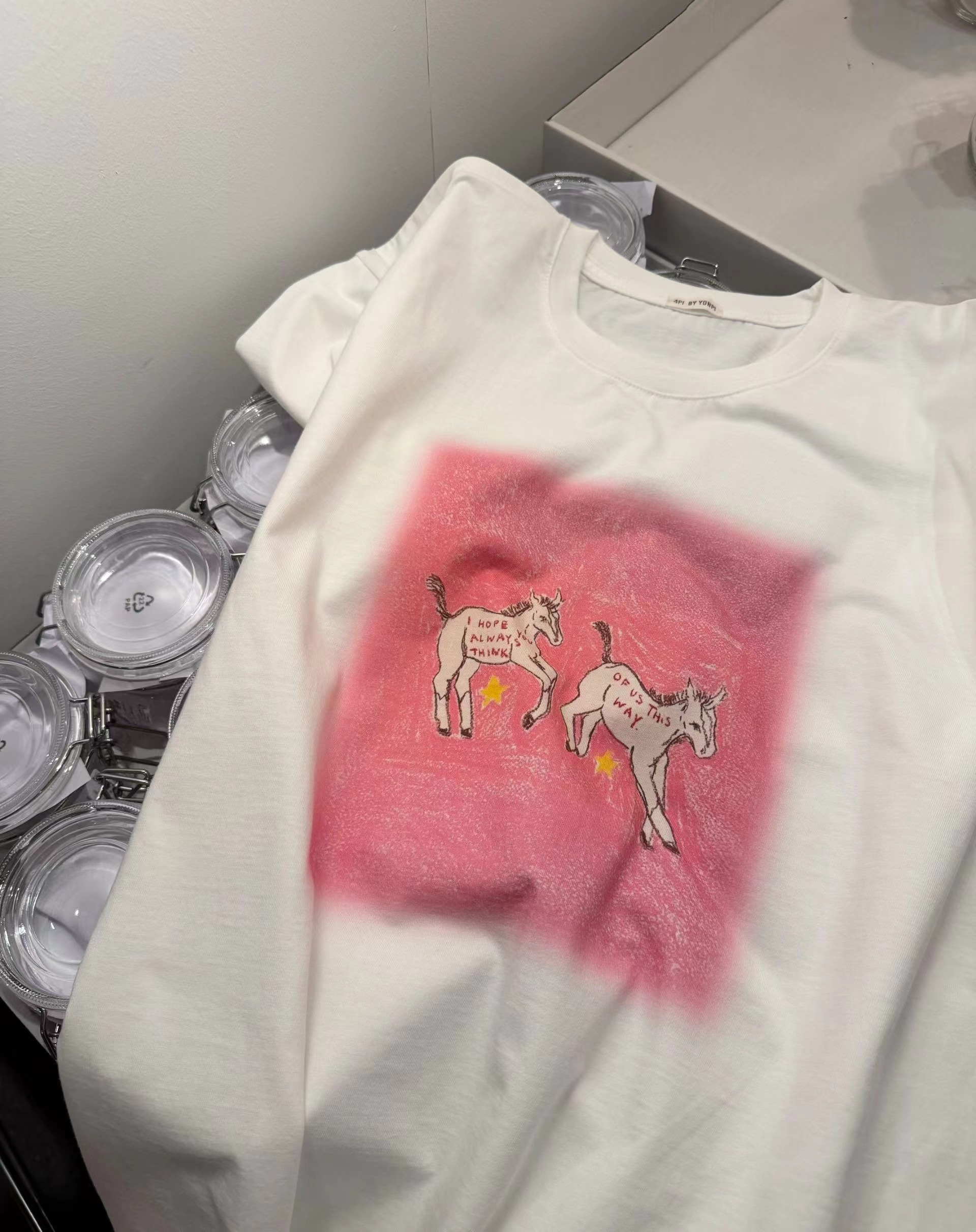 4PI東大門直郵女士新款真品時尚推薦休閑26春夏職業熱賣T恤4PIT恤圖色1實際價格15000