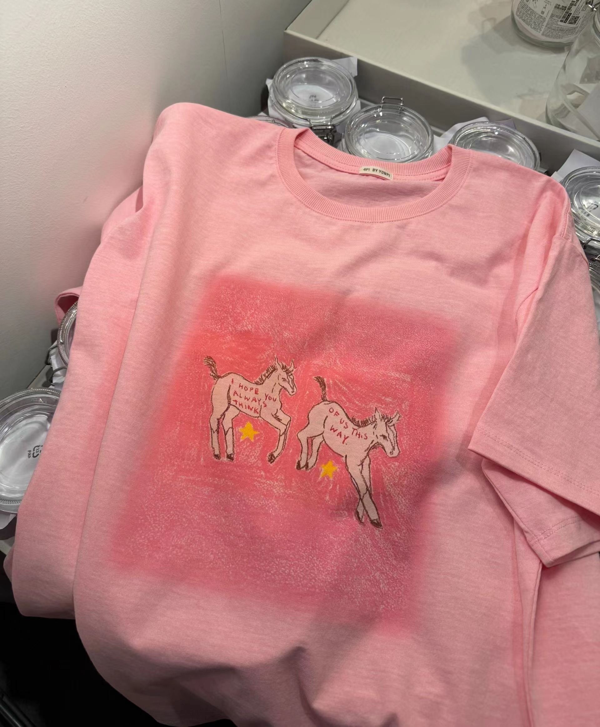 4PI東大門直郵女士新款真品時尚推薦休閑26春夏職業熱賣T恤4PIT恤圖色2實際價格19000