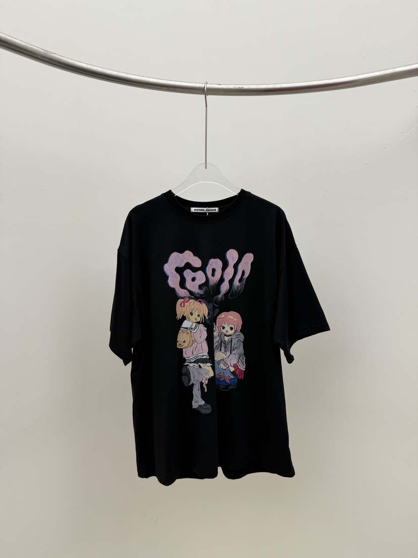 SEOLO東大門直郵女士新品人氣熱賣休閑推薦真品時尚職業T恤Seolo seoulT恤圖色2