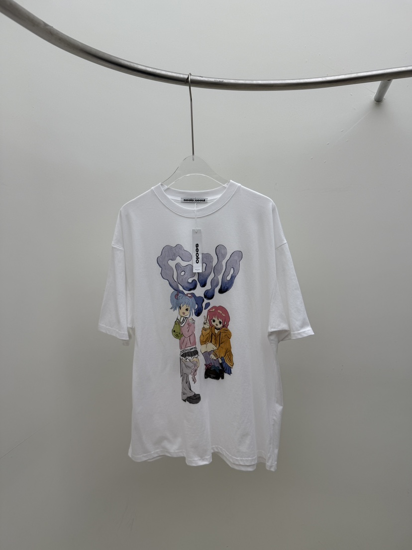SEOLO東大門直郵女士新品人氣熱賣休閑推薦真品時尚職業T恤Seolo seoulT恤圖色3