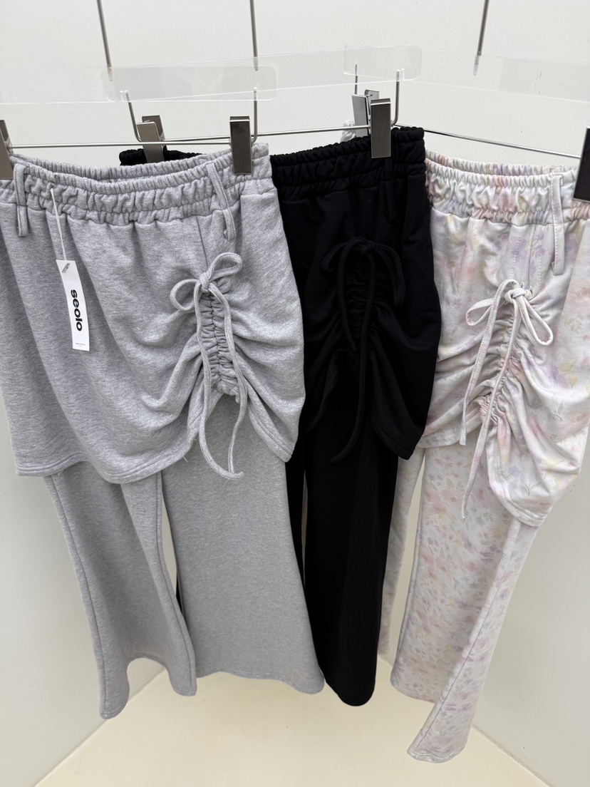 SEOLO東大門直郵女士新品熱賣人氣職業時尚推薦26春夏裙褲褶皺Seolo seoul裙褲