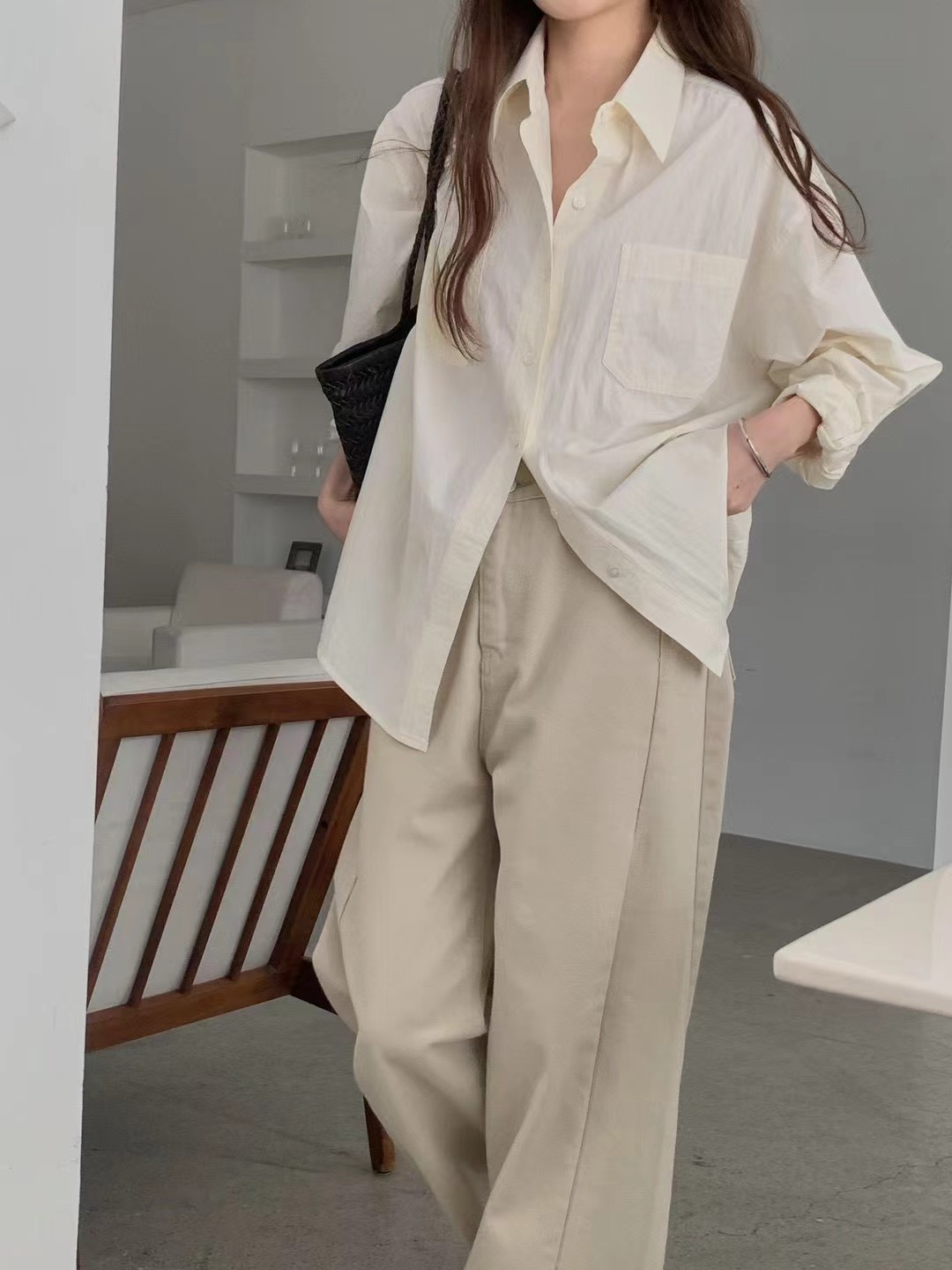 AN STAND東大門直郵女裝新款推薦時尚人氣休閑襯衫蕾絲衫AN STAND-2件起襯衫/蕾絲衫圖色1