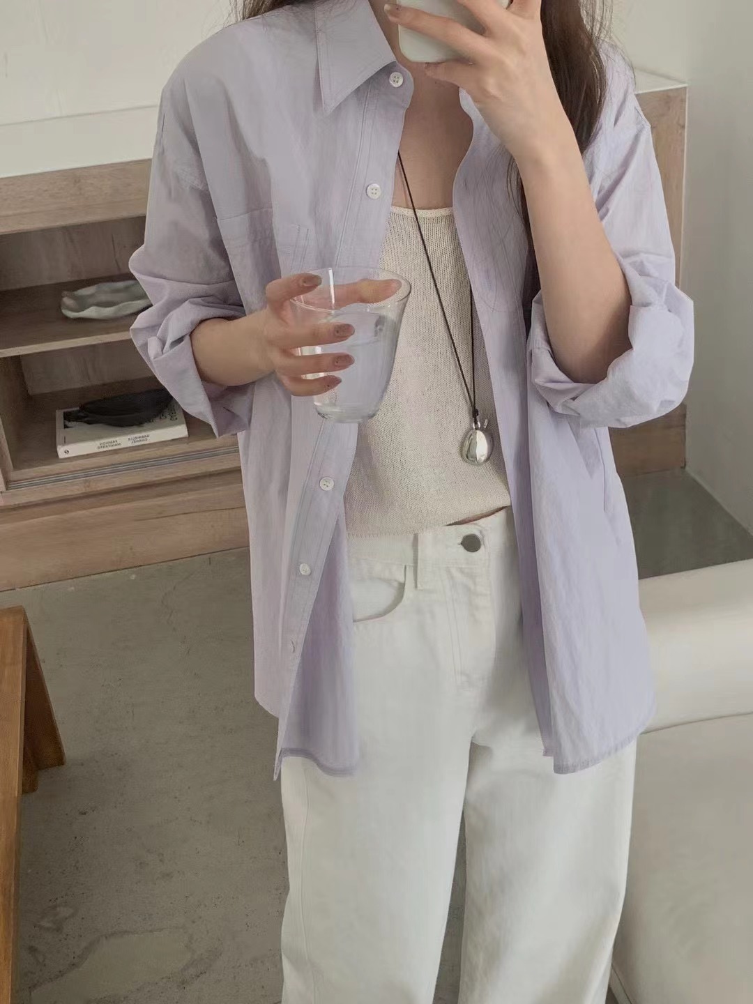 AN STAND東大門直郵女裝新款推薦時尚人氣休閑襯衫蕾絲衫AN STAND-2件起襯衫/蕾絲衫圖色3