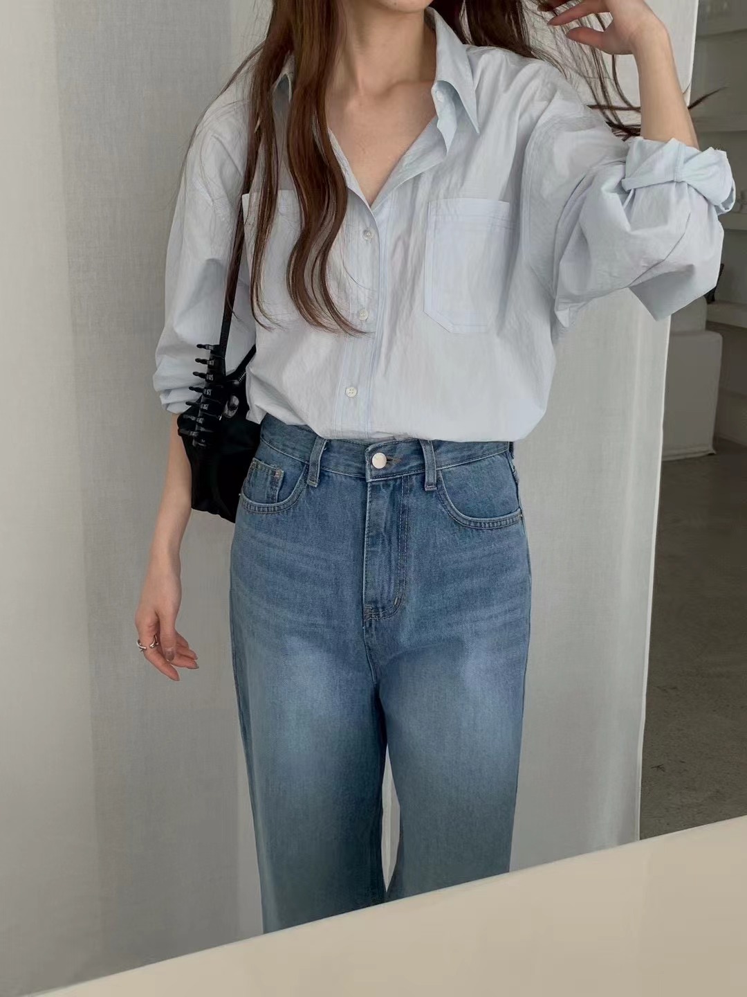 AN STAND東大門直郵女裝新款推薦時尚人氣休閑襯衫蕾絲衫AN STAND-2件起襯衫/蕾絲衫圖色4