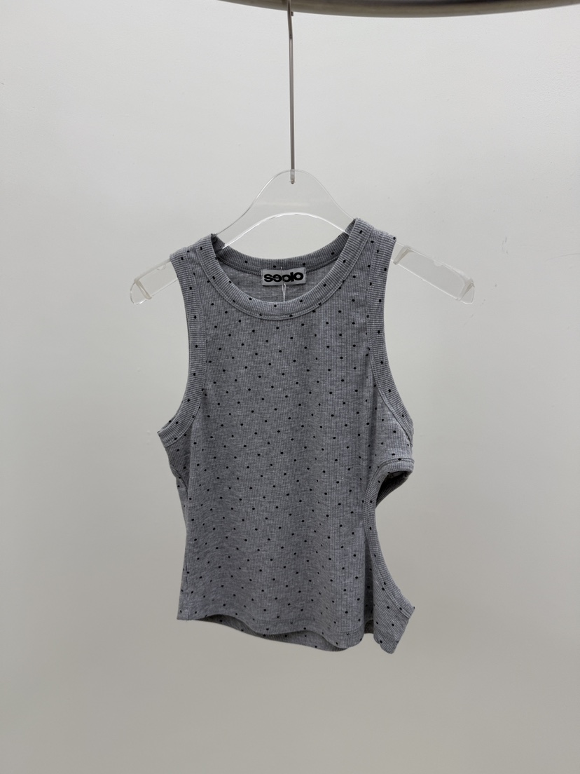 SEOLO韓國直郵女士新款真品休閑推薦時尚熱賣吊帶背心羅紋Seolo seoul吊帶/背心圖色2